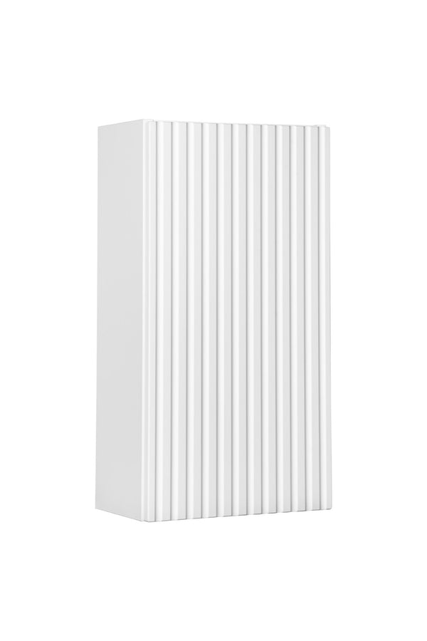 Badezimmer-Oberschrank Novira Weiß matt 30 × 57 × 18,9 cm mit 1 Tür