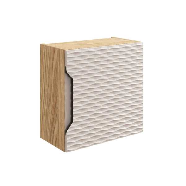 Badezimmer-Oberschrank Oceana Beige 35 × 35 × 19 cm mit 1 Tür