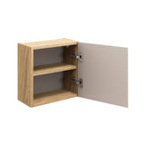 Badezimmer-Oberschrank Oceana Beige 35 × 35 × 19 cm mit 1 Tür – Ansicht 3