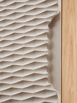 Badezimmer-Oberschrank Oceana Beige 35 × 35 × 19 cm mit 1 Tür – Ansicht 4