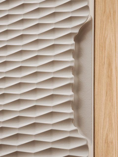Badezimmer-Oberschrank Oceana Beige 35 × 35 × 19 cm mit 1 Tür – Ansicht 4