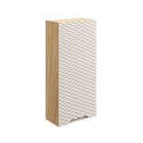 Badezimmer-Oberschrank Oceana Beige 35 × 75 × 19 cm mit 1 Tür