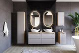 Badezimmer-Oberschrank Oceana Beige 35 × 75 × 19 cm mit 1 Tür – Ansicht 4