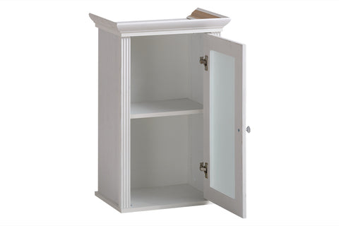 Badezimmer-Oberschrank Palvera Weiß 48 × 76 × 33 cm mit 1 Tür – Ansicht 2