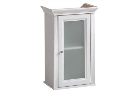 Badezimmer-Oberschrank Palvera Weiß 48 × 76 × 33 cm mit 1 Tür – Ansicht 3