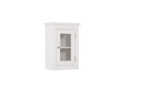 Badezimmer-Oberschrank Romanza Weiß 45 × 70 × 26 cm mit 1 Tür – Ansicht 2