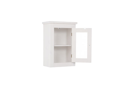 Badezimmer-Oberschrank Romanza Weiß 45 × 70 × 26 cm mit 1 Tür – Ansicht 4