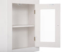 Badezimmer-Oberschrank Romanza Weiß 45 × 70 × 26 cm mit 1 Tür – Ansicht 5