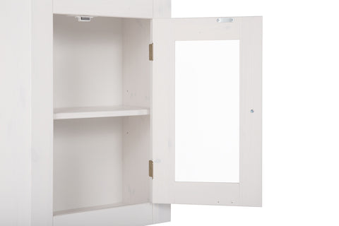 Badezimmer-Oberschrank Romanza Weiß 45 × 70 × 26 cm mit 1 Tür – Ansicht 5