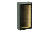 Badezimmer-Oberschrank Sombrela Glass 40 × 78 × 19 cm mit 1 Tür, mit LED-Beleuchtung