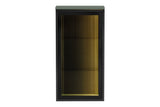 Badezimmer-Oberschrank Sombrela Glass 40 × 78 × 19 cm mit 1 Tür, mit LED-Beleuchtung – Ansicht 2
