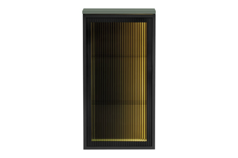 Badezimmer-Oberschrank Sombrela Glass 40 × 78 × 19 cm mit 1 Tür, mit LED-Beleuchtung – Ansicht 2