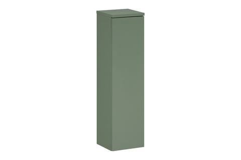Badezimmer-Oberschrank Sombrela Schilfgrün 20 × 78 × 19 cm mit 1 Tür, mit LED-Beleuchtung