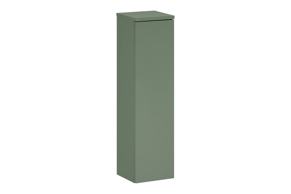 Badezimmer-Oberschrank Sombrela Schilfgrün 20 × 78 × 19 cm mit 1 Tür, mit LED-Beleuchtung