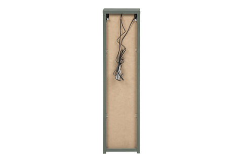 Badezimmer-Oberschrank Sombrela Schilfgrün 20 × 78 × 19 cm mit 1 Tür, mit LED-Beleuchtung – Ansicht 4