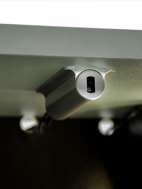 Badezimmer-Oberschrank Sombrela Schilfgrün 20 × 78 × 19 cm mit 1 Tür, mit LED-Beleuchtung – Ansicht 7