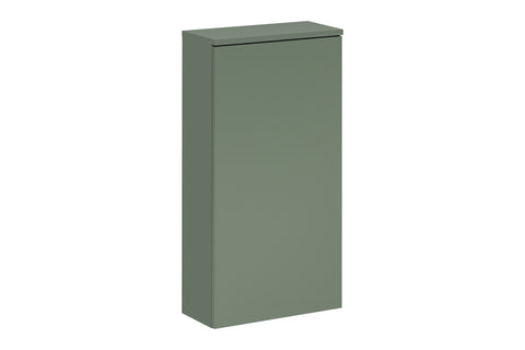 Badezimmer-Oberschrank Sombrela Schilfgrün 40 × 78 × 19 cm mit 1 Tür, mit LED-Beleuchtung