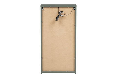 Badezimmer-Oberschrank Sombrela Schilfgrün 40 × 78 × 19 cm mit 1 Tür, mit LED-Beleuchtung – Ansicht 5