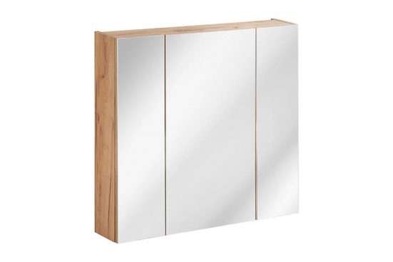 Badezimmer Spiegelschrank – Capri Oak – Elegantes Design mit praktischen Ablagen.