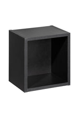 Badezimmer-Wandschrank offen Novira Schwarz matt 26,7 × 27,9 × 21,3 cm