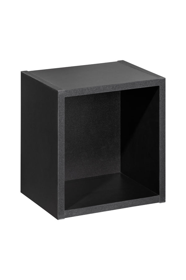 Badezimmer-Wandschrank offen Novira Schwarz matt 26,7 × 27,9 × 21,3 cm