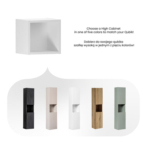 Badezimmer-Wandschrank offen Novira Weiß matt 26,7 × 27,9 × 21,3 cm – Ansicht 5