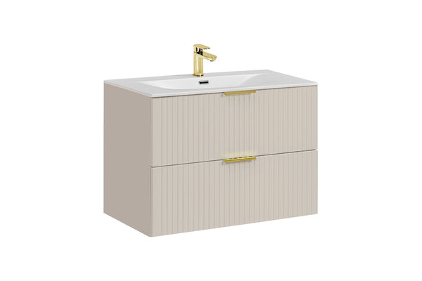 Badmöbel-Set Ardena Kaschmir 80 cm – Waschbecken + Waschbeckenunterschrank