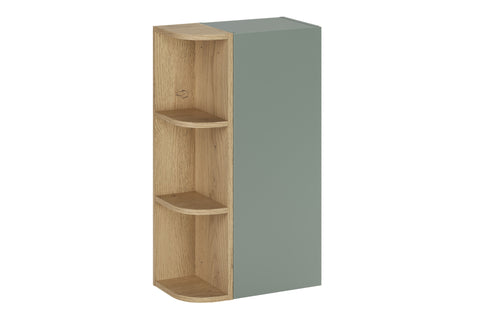 Badmöbel-Set Asteya Grün 45 cm – Regal + Hochschrank – Ansicht 2