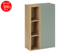 Badmöbel-Set Asteya Grün 50 cm – Regal + Hochschrank – Ansicht 3