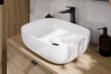 Badmöbel-Set Asteya Grün 60 cm – Waschbecken + Waschtischplatte + Waschbeckenunterschrank – Ansicht 5