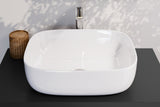Badmöbel-Set Asteya Grün 60 cm – Waschbecken + Waschtischplatte + Waschbeckenunterschrank – Ansicht 6