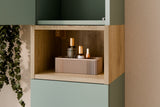 Badmöbel-Set Asteya Weiß 30 cm – Regal + Hochschrank – Ansicht 4