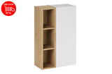 Badmöbel-Set Asteya Weiß 50 cm – Regal + Hochschrank – Ansicht 3
