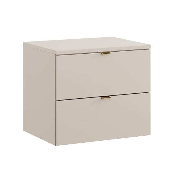 Badmöbel-Set Dalvira Kaschmir 60 cm – Waschtischplatte + Waschbeckenunterschrank