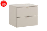 Badmöbel-Set Dalvira Kaschmir 60 cm – Waschtischplatte + Waschbeckenunterschrank – Ansicht 2