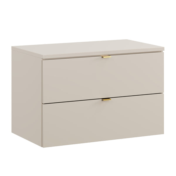 Badmöbel-Set Dalvira Kaschmir 80 cm – Waschbeckenunterschrank + Waschtischplatte