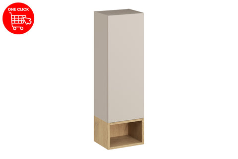 Badmöbel-Set Dalvira Kaschmir – Hochschrank + Regal – Ansicht 2