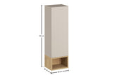 Badmöbel-Set Dalvira Kaschmir – Hochschrank + Regal – Ansicht 3