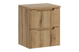 Badmöbel-Set Novira Coast Evoke Eiche 50 cm – Waschtischplatte + Waschbeckenunterschrank – Ansicht 2