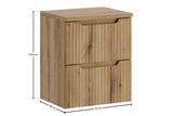 Badmöbel-Set Novira Coast Evoke Eiche 50 cm – Waschtischplatte + Waschbeckenunterschrank – Ansicht 5