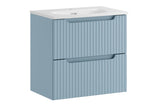 Badmöbel-Set Novira Denimblau 60 cm – Waschbecken + Waschbeckenunterschrank – Ansicht 2