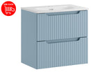 Badmöbel-Set Novira Denimblau 60 cm – Waschbecken + Waschbeckenunterschrank – Ansicht 3