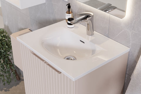 Badmöbel-Set Novira Denimblau 60 cm – Waschbecken + Waschbeckenunterschrank – Ansicht 6