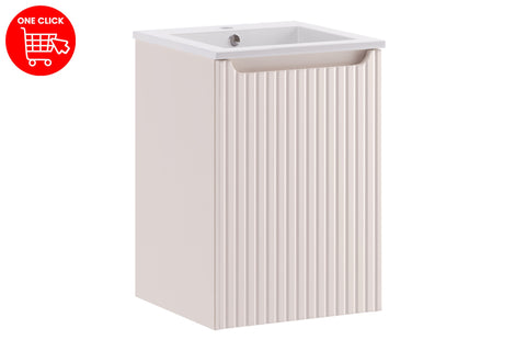Badmöbel-Set Novira Kaschmir 40 cm – Waschbecken + Waschbeckenunterschrank – Ansicht 2