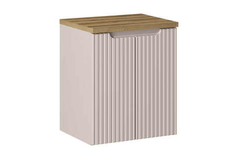 Badmöbel-Set Novira Kaschmir 50 cm – Waschtischplatte + Waschbeckenunterschrank