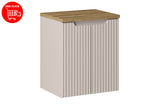 Badmöbel-Set Novira Kaschmir 50 cm – Waschtischplatte + Waschbeckenunterschrank – Ansicht 2