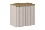 Badmöbel-Set Novira Kaschmir 60 cm – Waschbeckenunterschrank + Waschtischplatte
