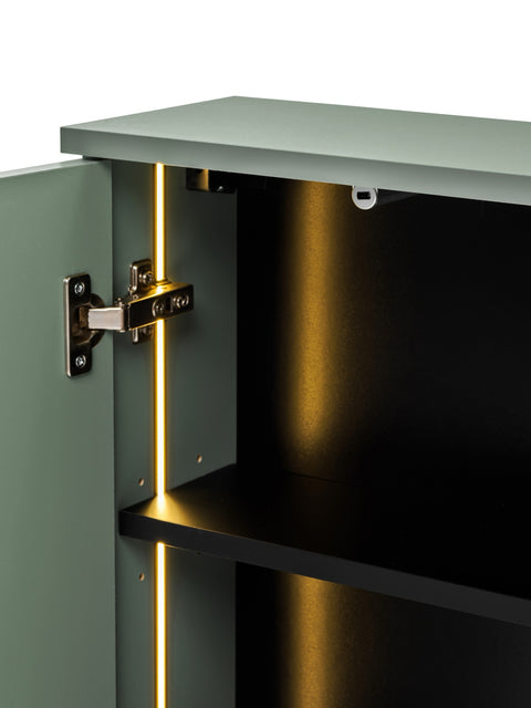 Badmöbel-Set Sombrela Grün 40 cm – 2 × Hängeschrank + Waschtischplatte – Ansicht 6