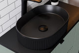 Badmöbel-Set Sombrela Grün 70 cm – Waschbecken + Waschbeckenunterschrank + Waschtischplatte – Ansicht 5