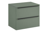 Badmöbel-Set Sombrela Grün 70 cm – Waschbeckenunterschrank + Waschtischplatte